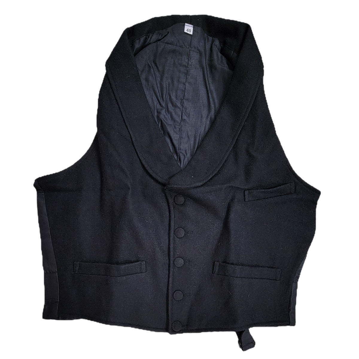 Reenactment 1800s Fashionable Circa Shawl Collar Waistcoat