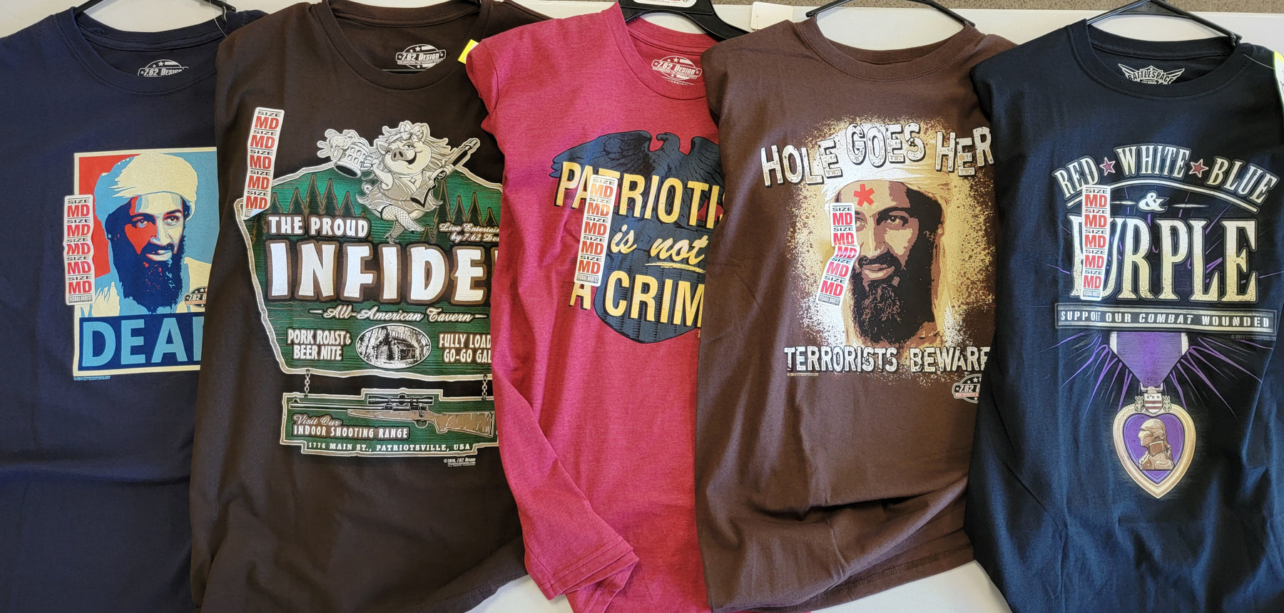 CLEARANCE - Men's MEDIUM - Military T-Shirt Lot #05