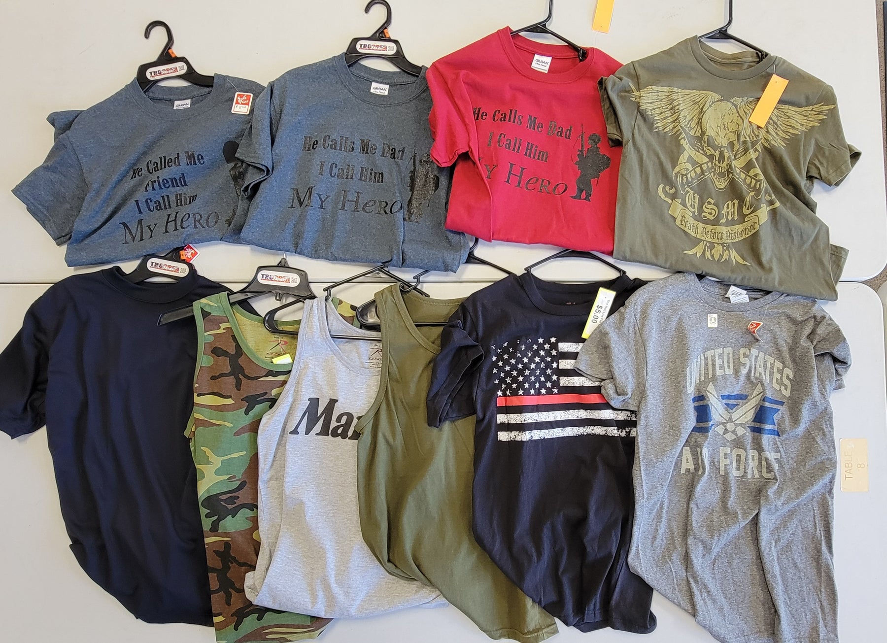 CLEARANCE - Men's Size Small - Military T-Shirt Lot #24