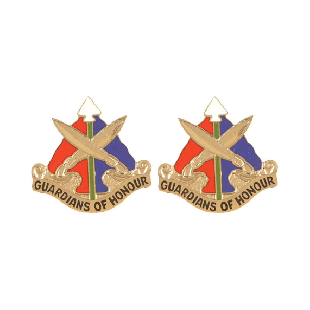 112th Military Police MP Battalion Distinctive Unit Insignia - Pair - GUARDIANS OF HONOUR