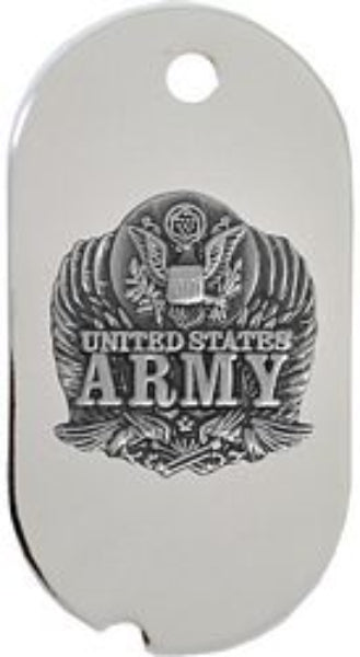 CLEARANCE - Military Dog Tag - Army Eagle