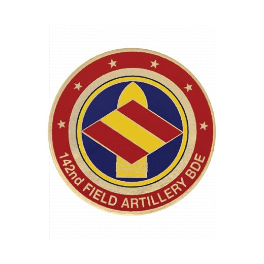 142nd Field Artillery Brigade Challenge Coin - Domed Enamel