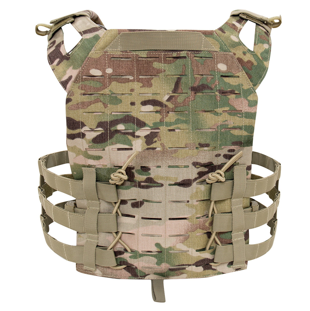Rothco Laser Cut Lightweight Armor Carrier MOLLE Vest Multicam