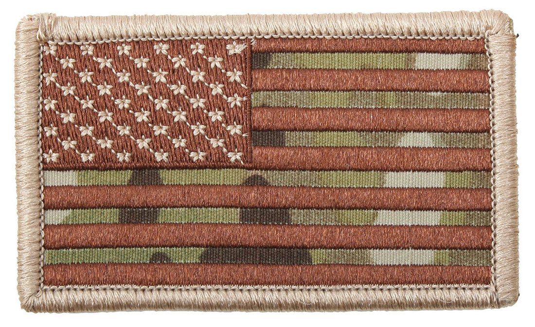 Rothco American Flag Patch with Hook Backing