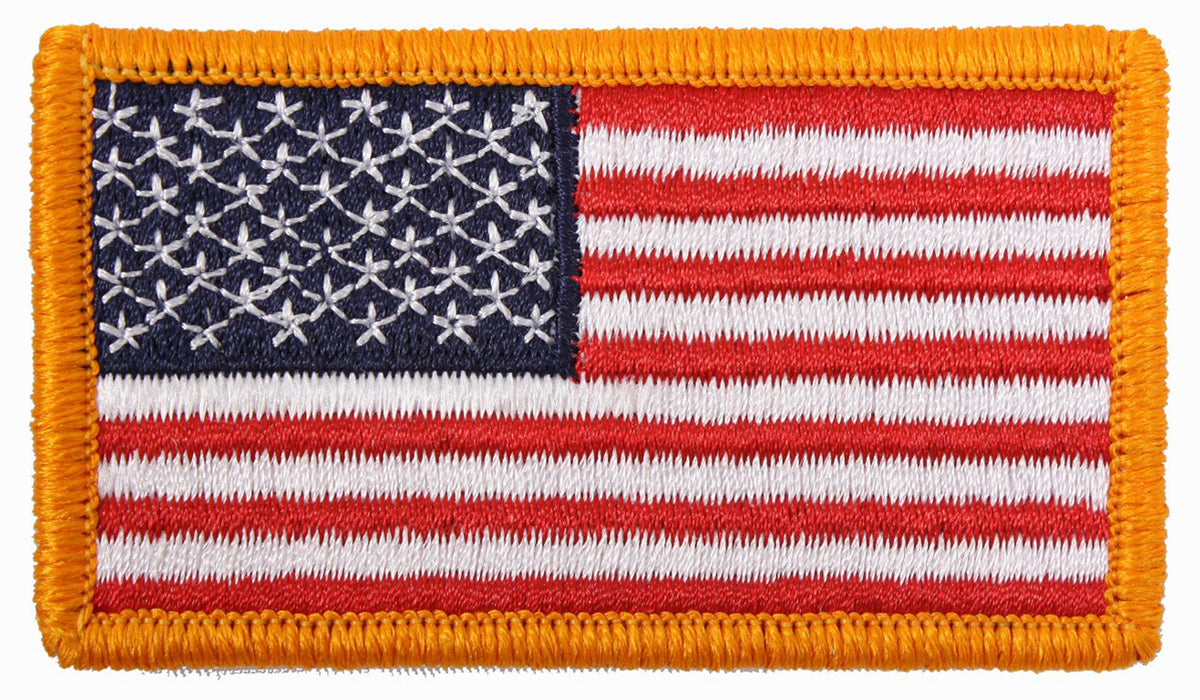Rothco American Flag Patch with Hook Backing
