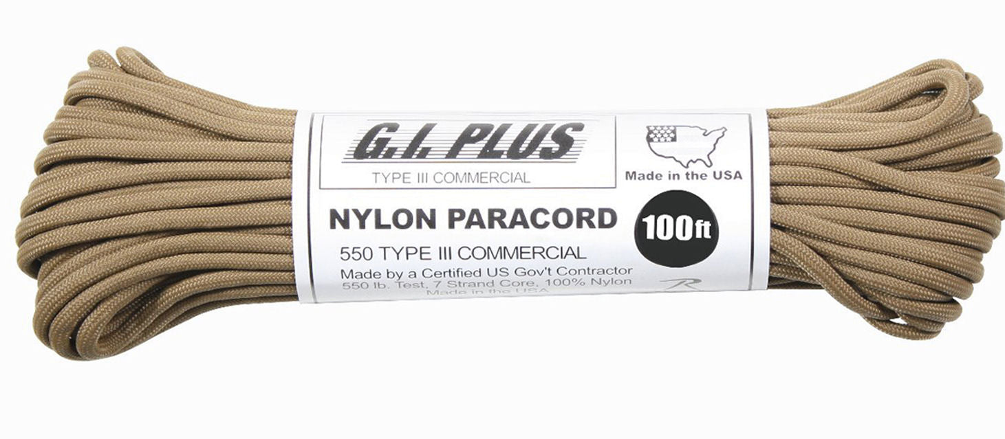 Rothco Nylon Paracord Type III 550 lb