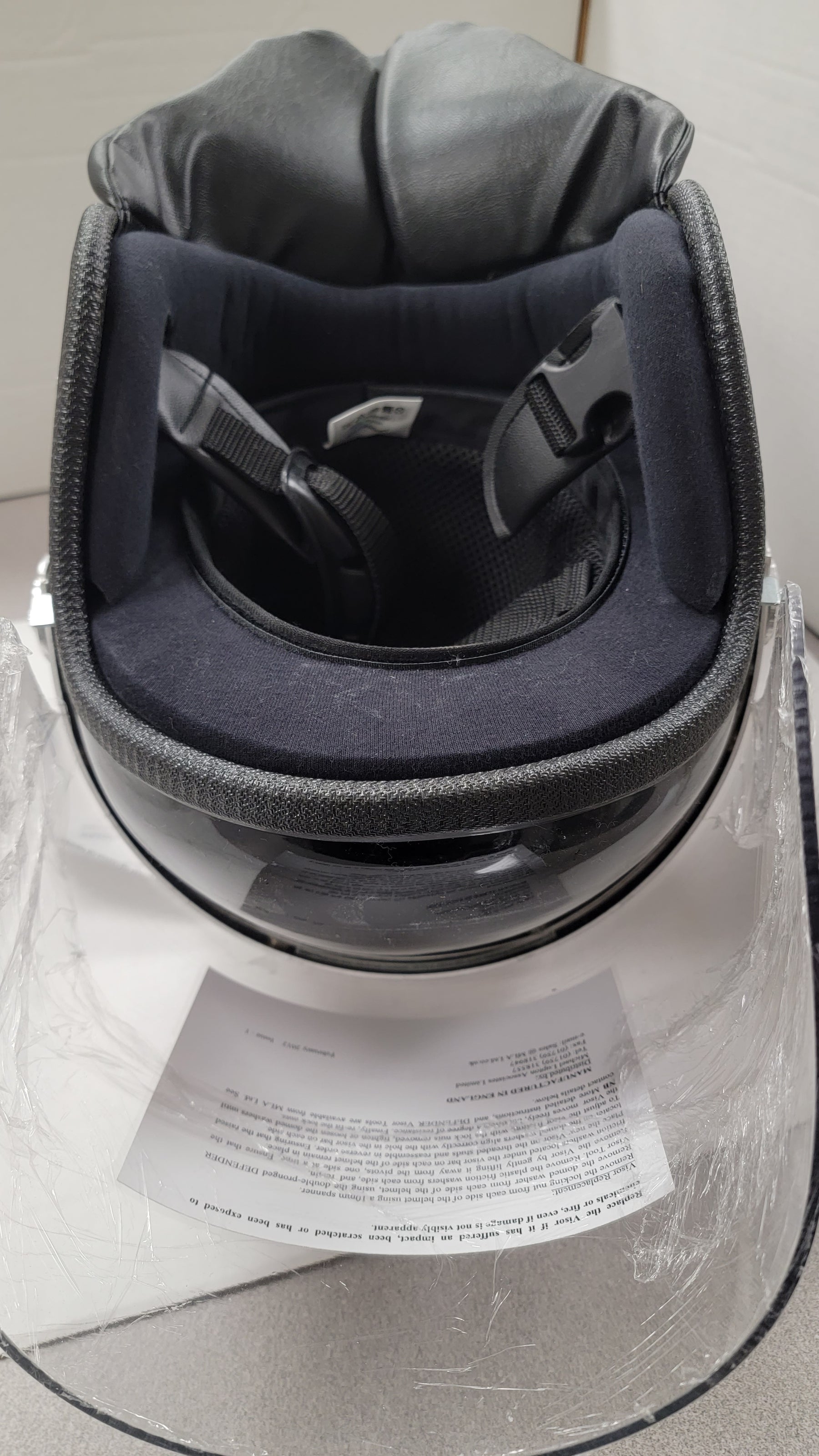 British MLA Defender Riot Control Helmet - Size 0 - NICE!!!