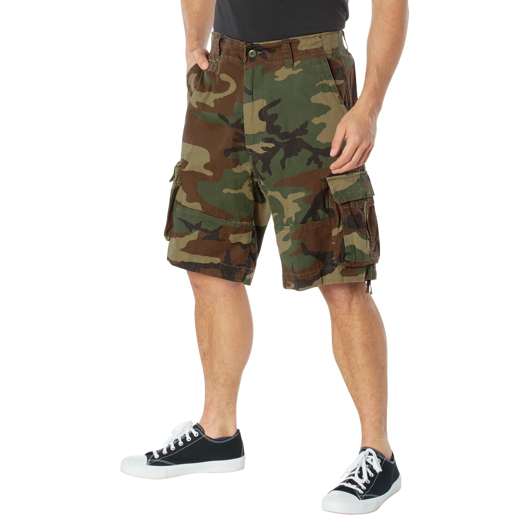 Rothco Vintage Camo Infantry Utility Shorts - Left