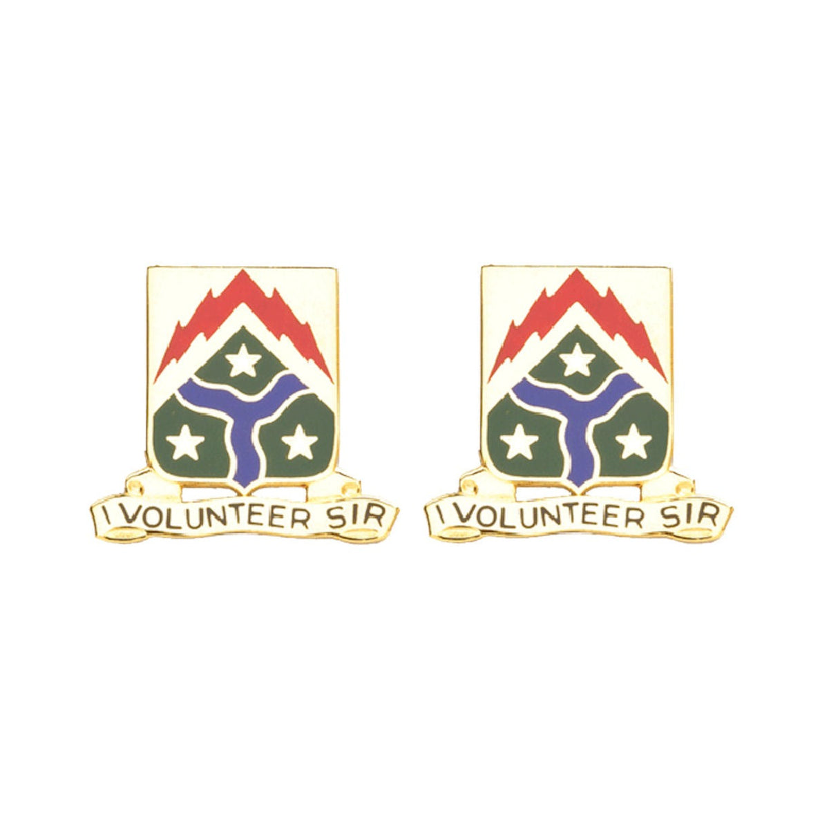 278th ARMOR CAV Distinctive Unit Insignia - Pair I Volunteer Sir