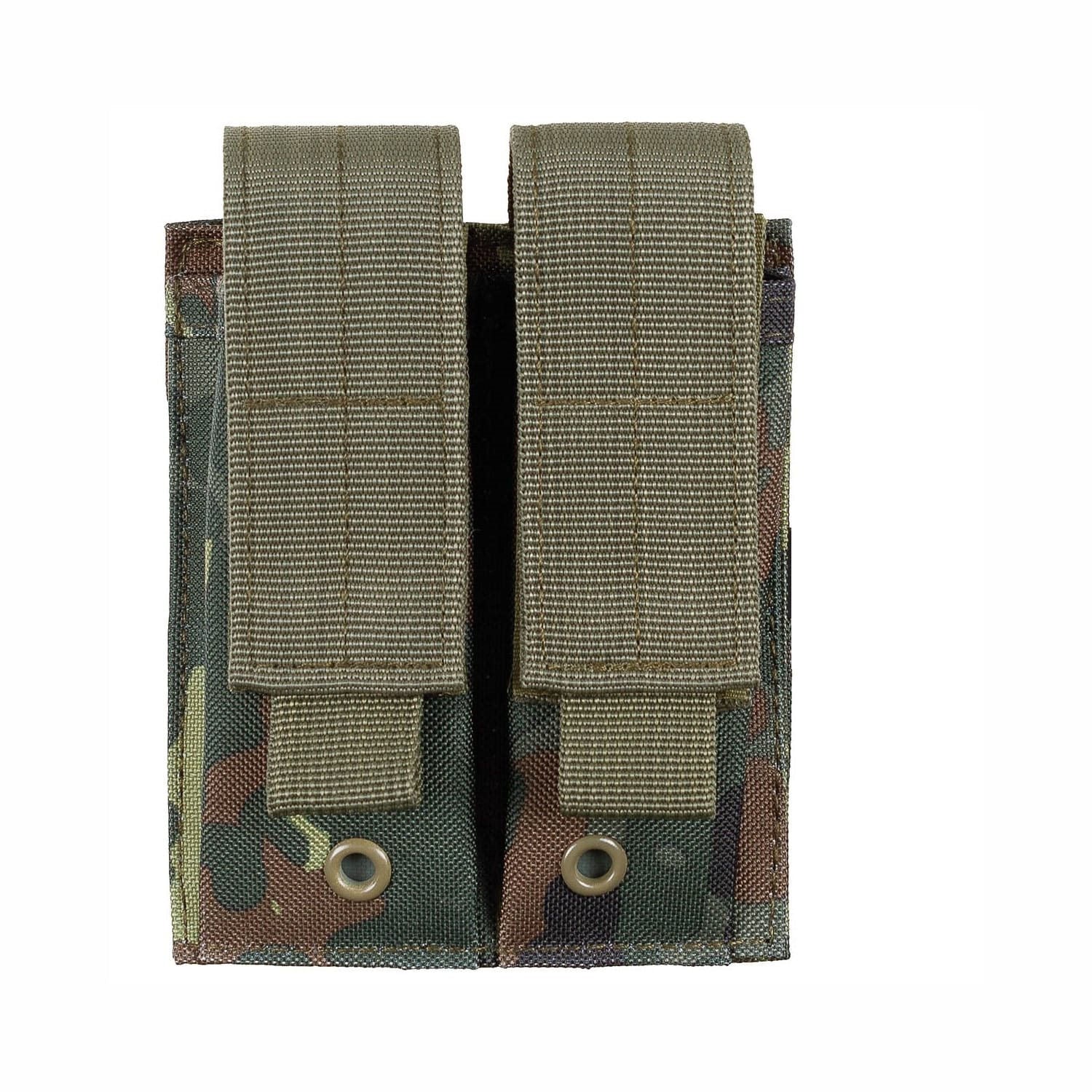 MOLLE Double Mag Pouch Flecktarn