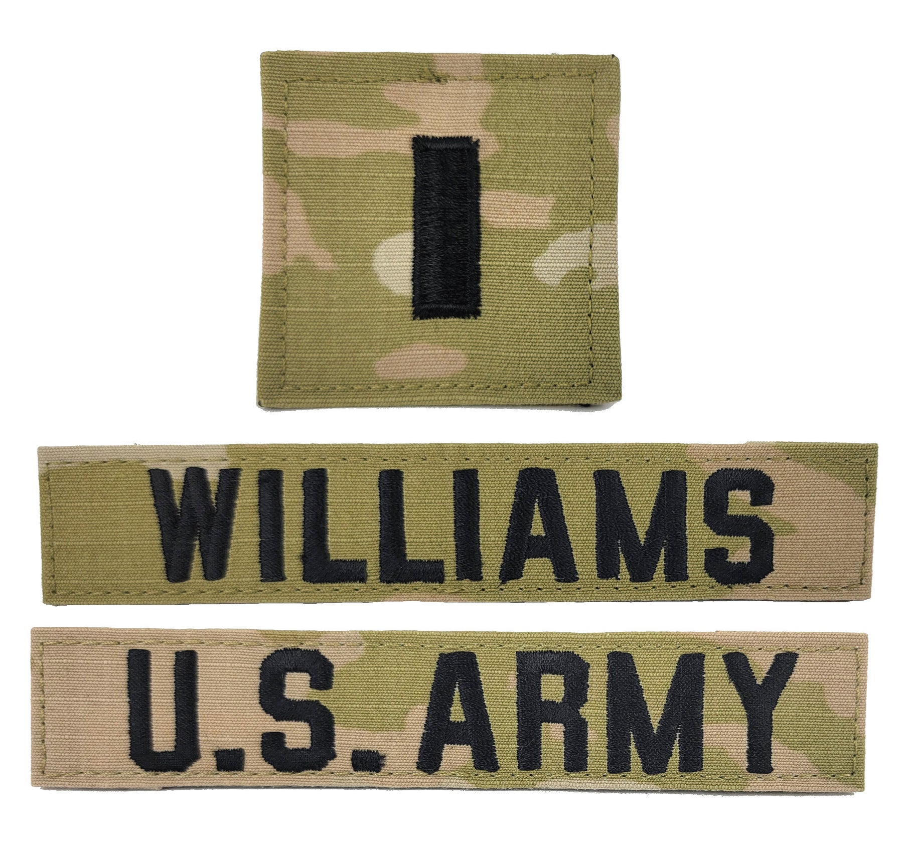 3 Piece U.S. Army OCP Name Tape & Rank Blank