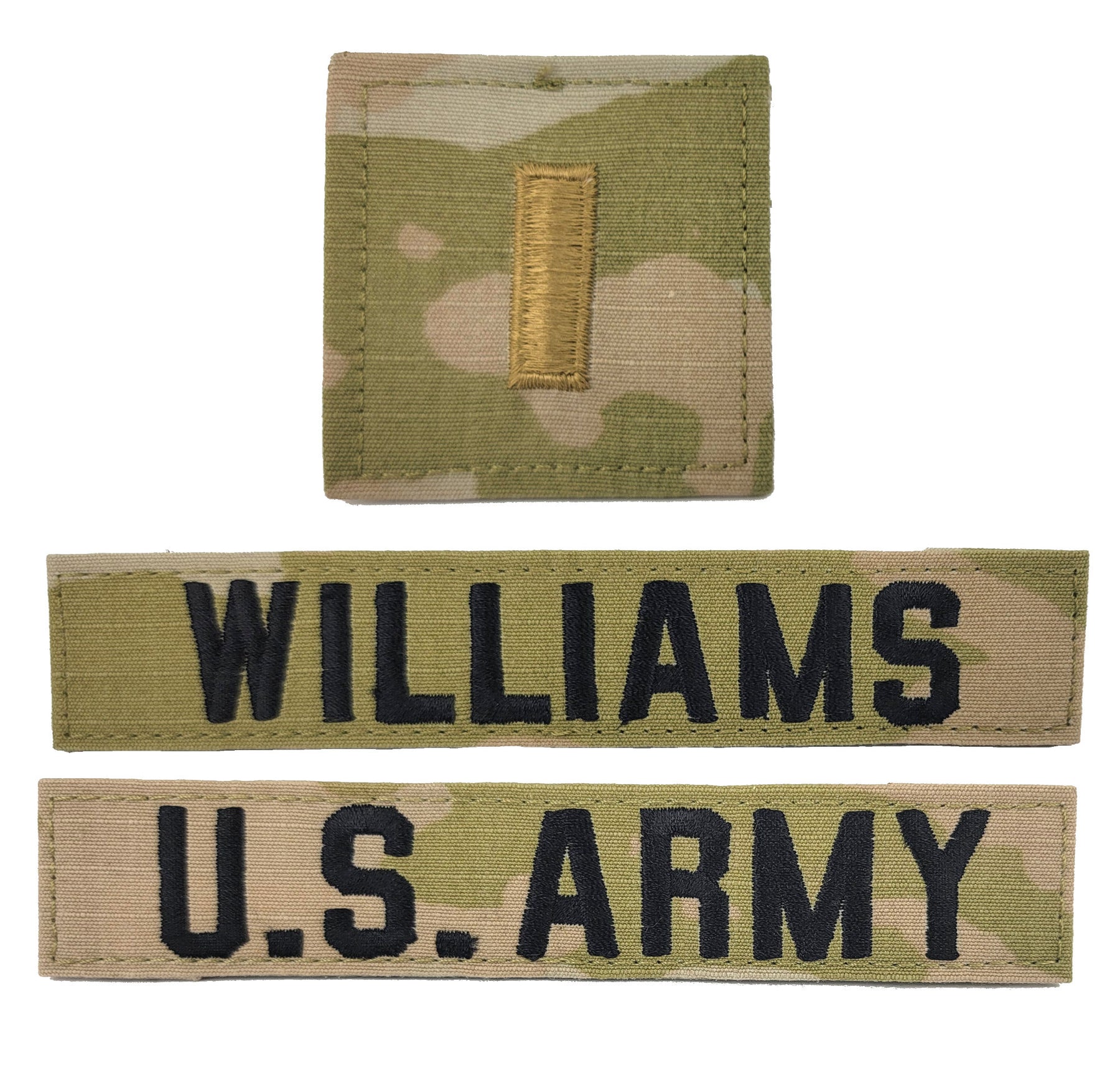 3 Piece U.S. Army OCP Name Tape & Rank Blank