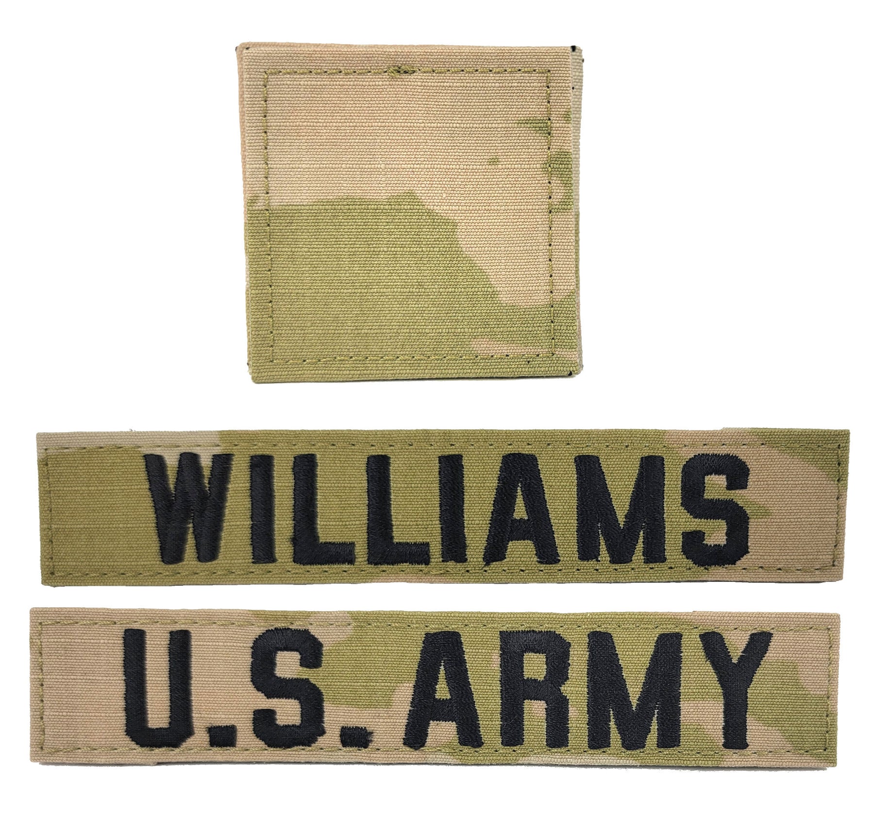 3 Piece U.S. Army OCP Name Tape & Rank Blank