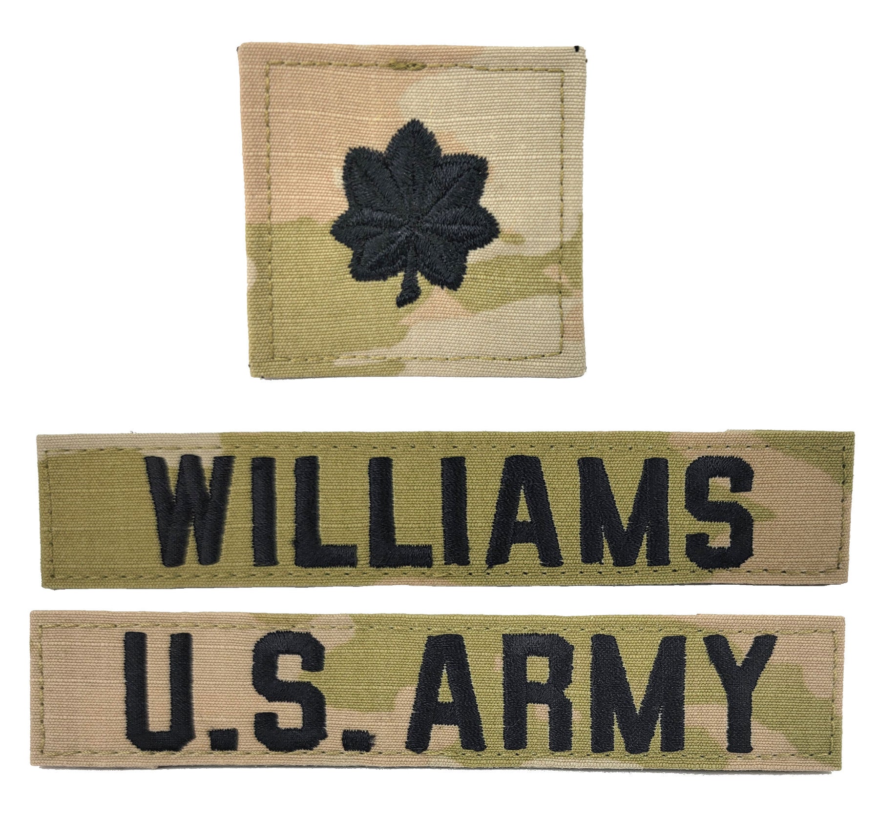 3 Piece U.S. Army OCP Name Tape & Rank Blank