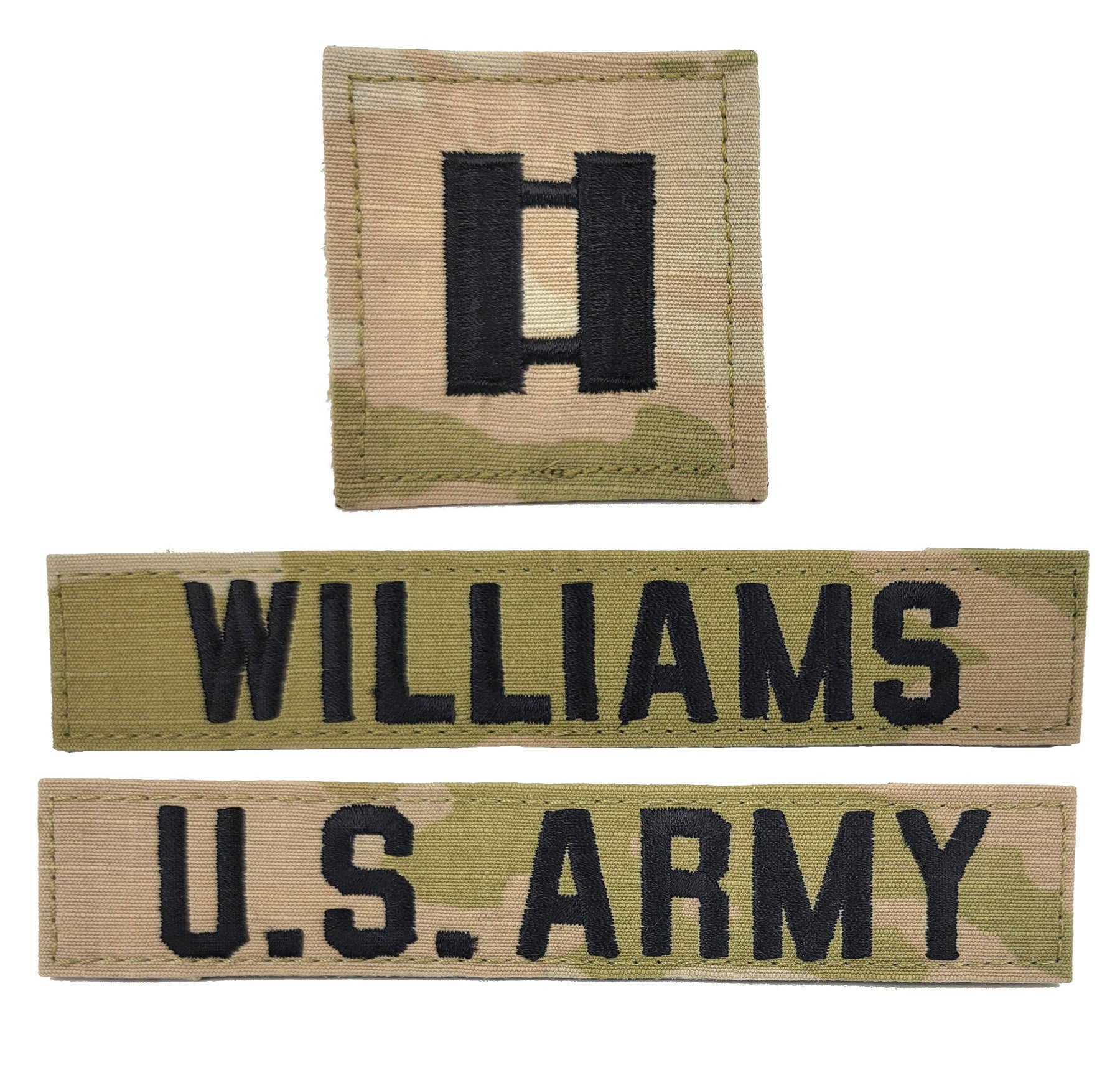 3 Piece U.S. Army OCP Name Tape & Rank Blank