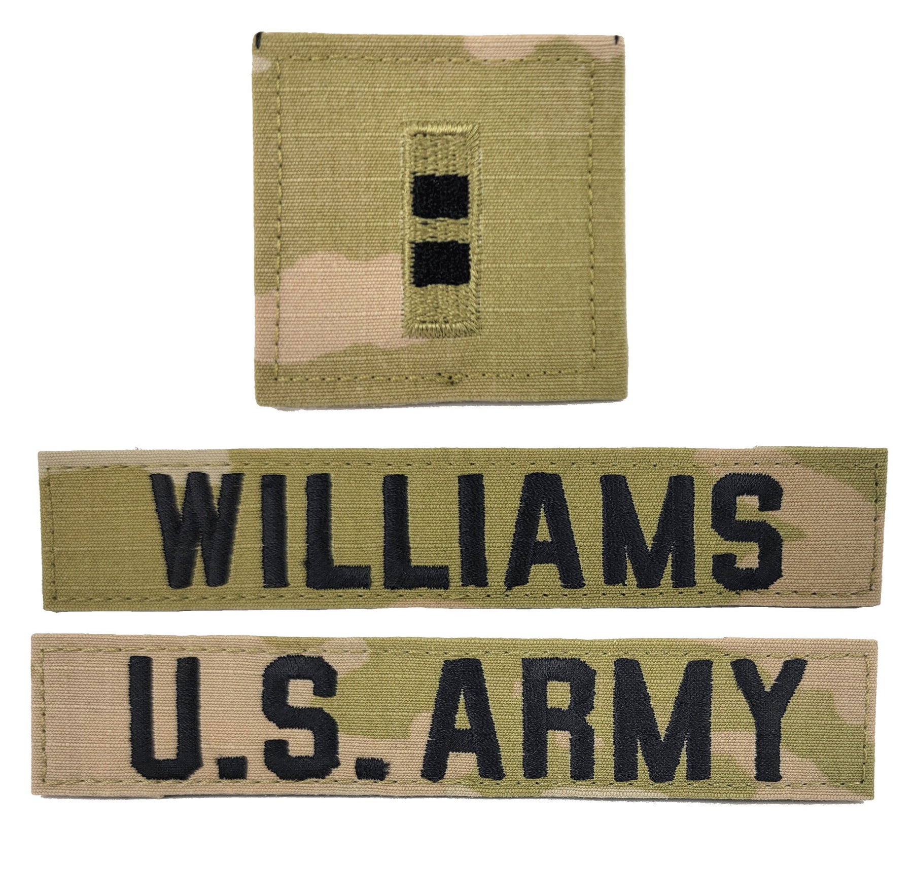 3 Piece U.S. Army OCP Name Tape & Rank Blank