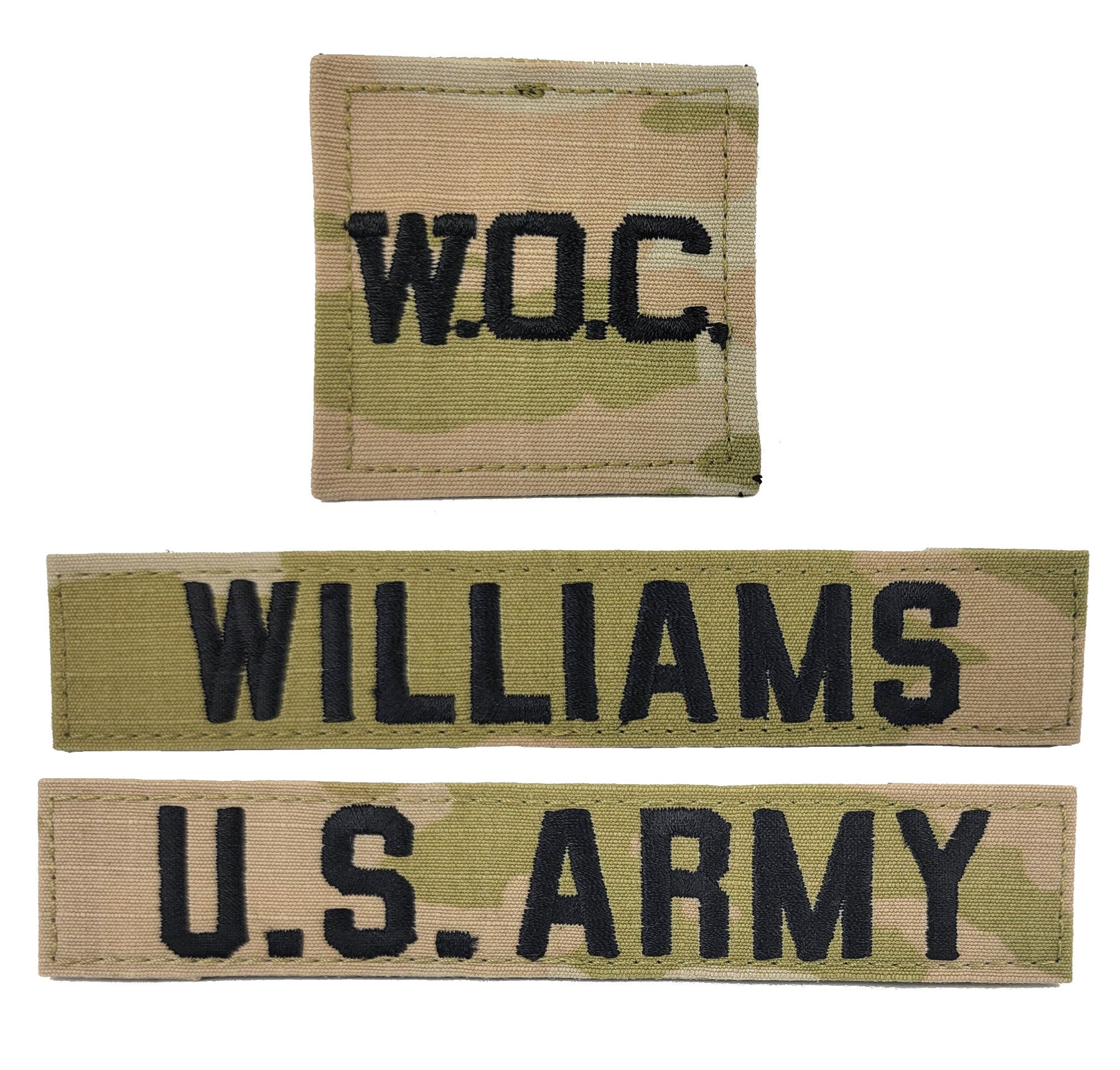 3 Piece U.S. Army OCP Name Tape & Rank Blank