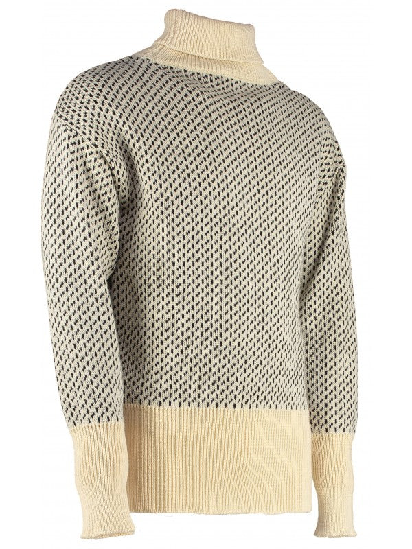 Plymouth Classic Norwegian Pattern Roll Neck Sweater