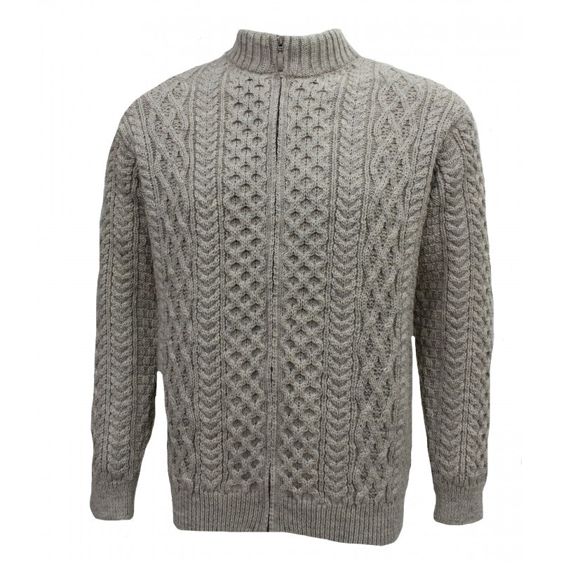 Ecosse Pure Wool Cardigan Full Zip Sweater
