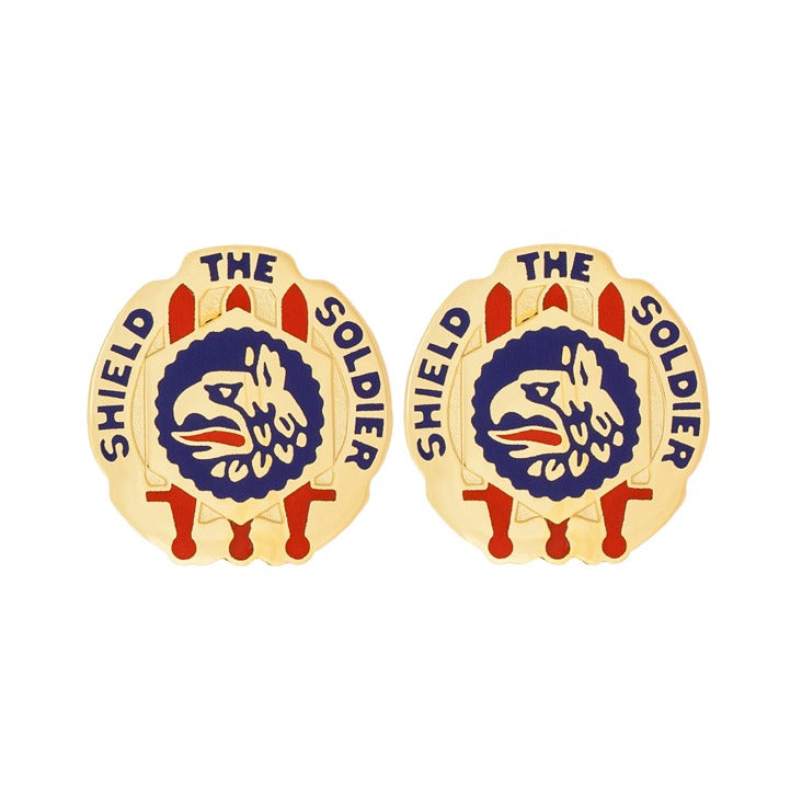450th Chemical Battalion Unit Crest - Pair - SHIELD THE SOLDIER