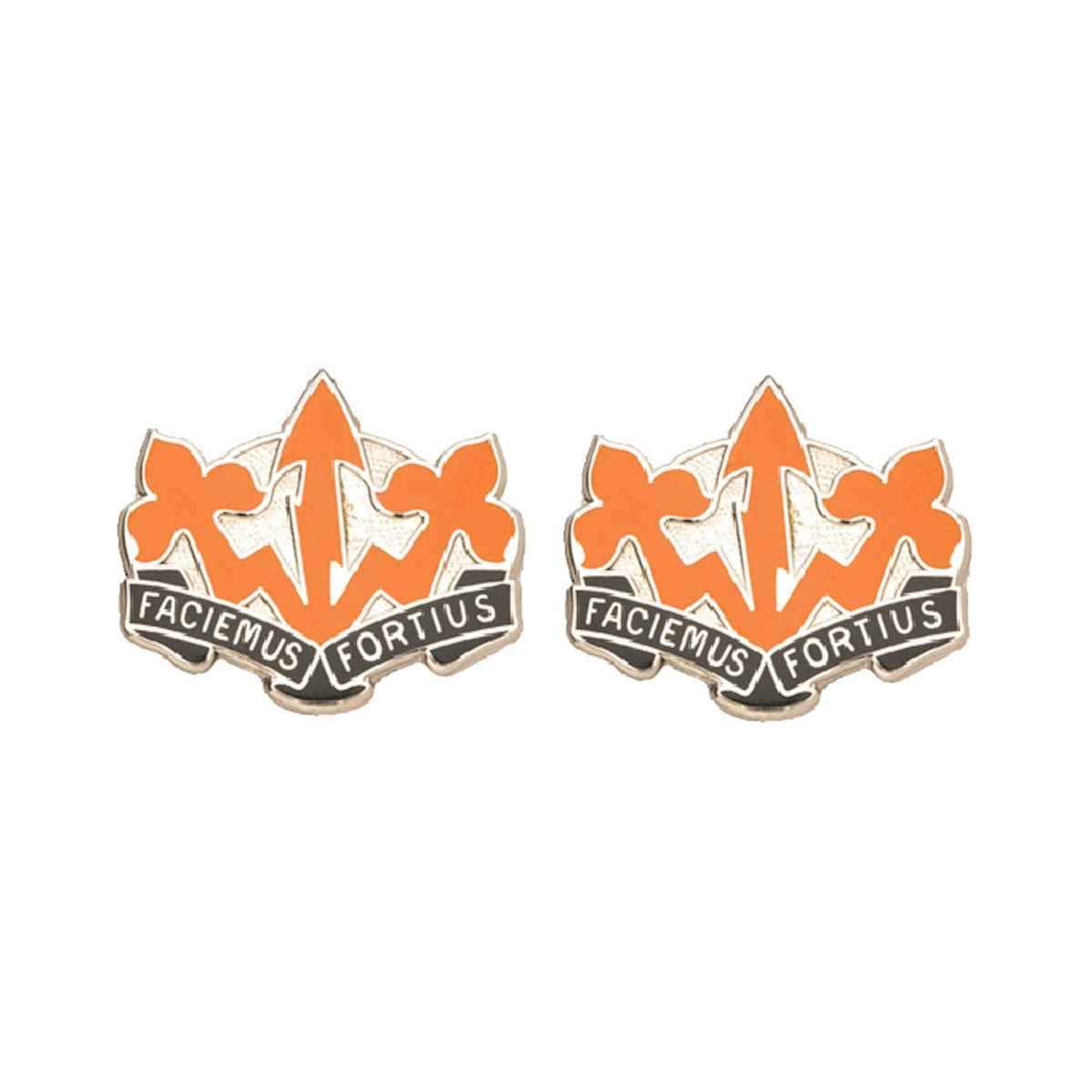 509th SIGNAL BATTALION Distinctive Unit Insignia - Pair - FACIEMUS FORTIUS