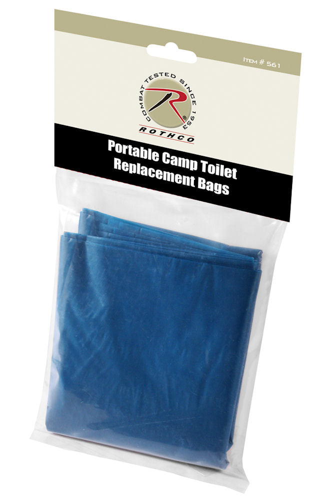 Portable Camp Toilet Replacement Bags - 10 Pack