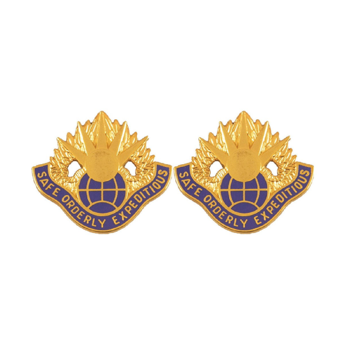 58th Aviation Battalion Distinctive Unit Insignia - Pair - Safe Orderly Expeditious