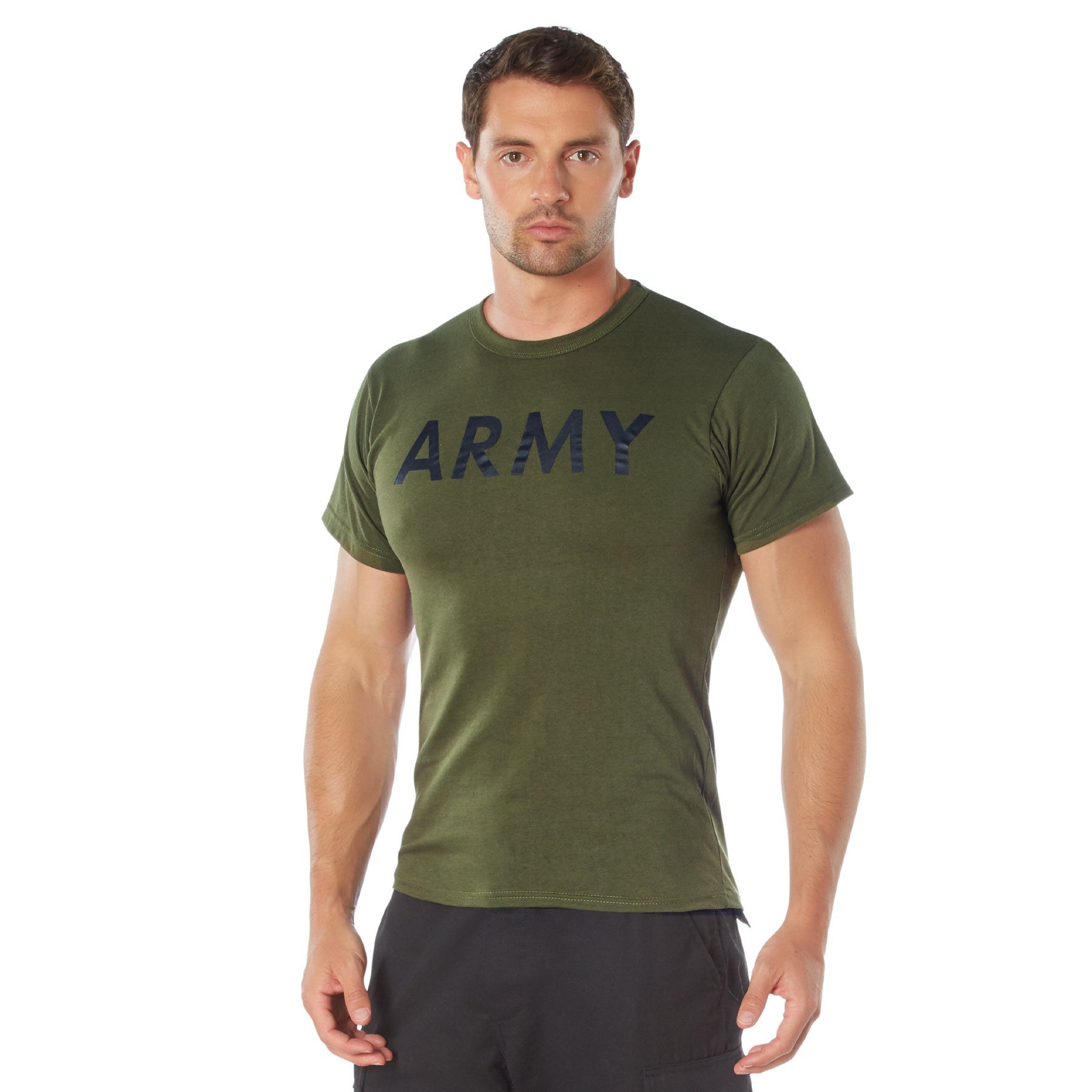 Rothco Olive Drab Military PT Shirt - ARMY