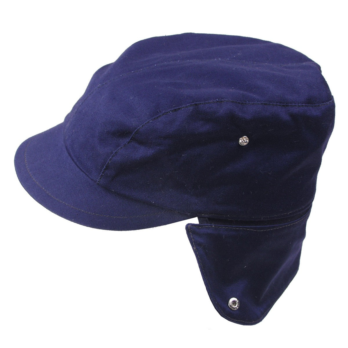 German Engineers Cap with Fold Down Ears - 1980s Military Surplus