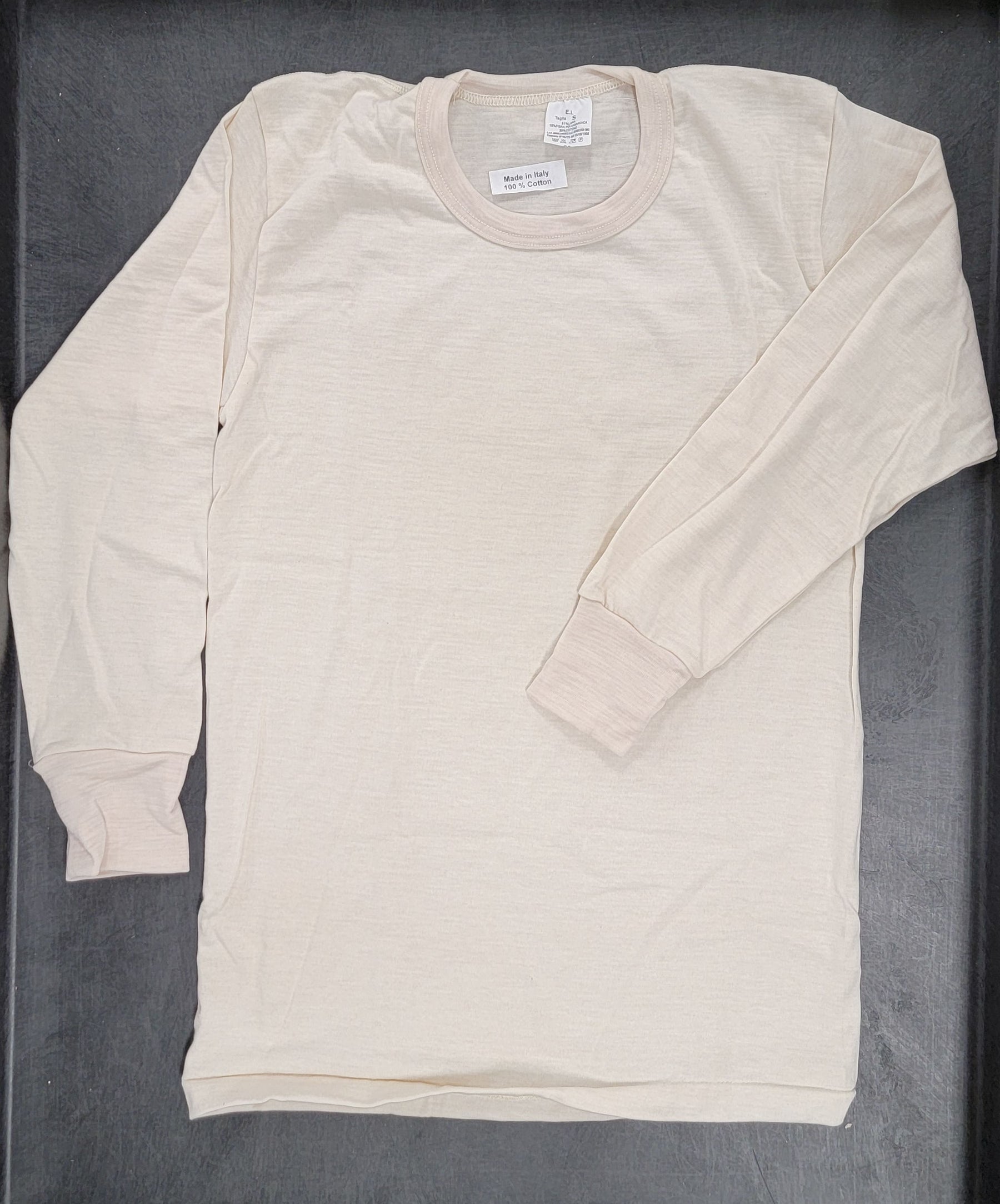 CLEARANCE - Long Sleeve Undershirt - RAW WHITE