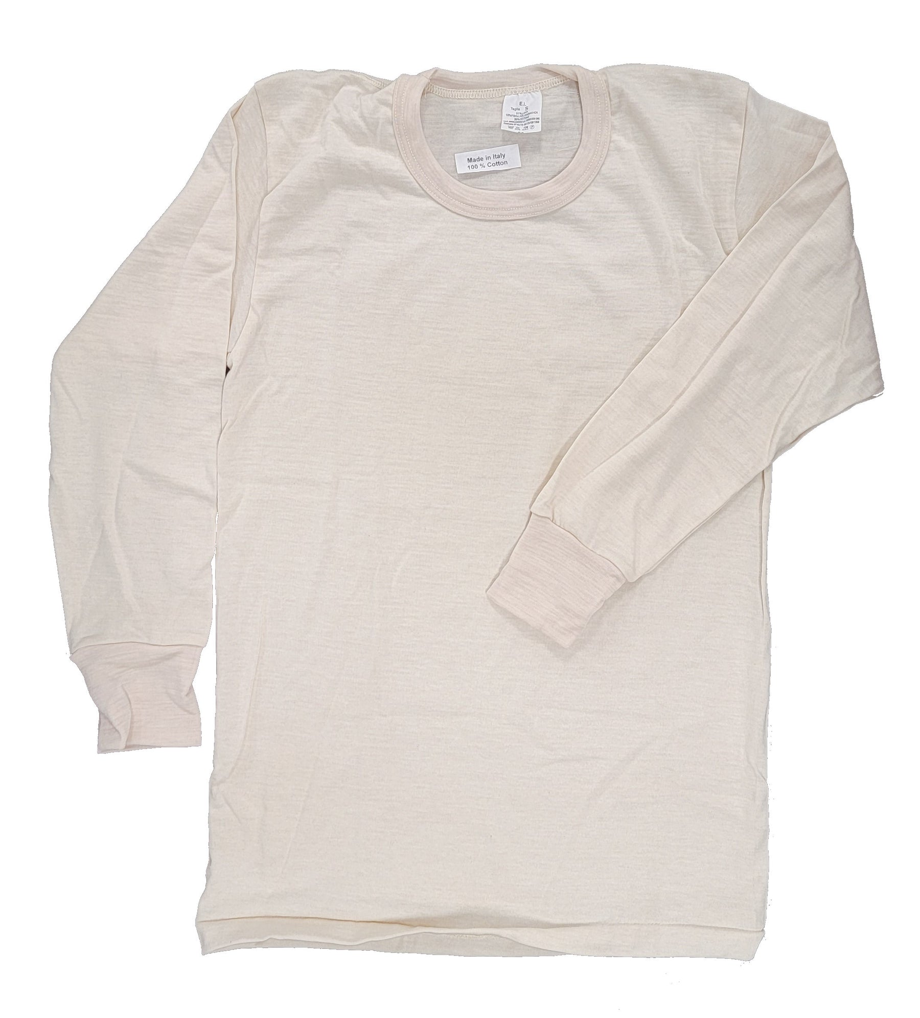 CLEARANCE - Long Sleeve Undershirt - RAW WHITE