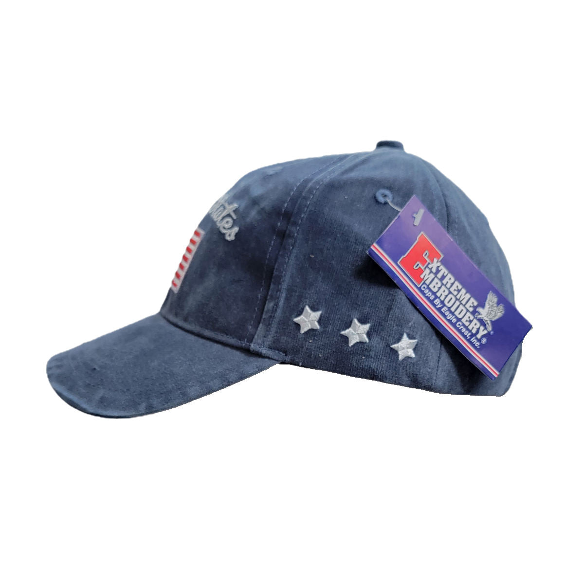 United States Flag Ballcap - WASHED NAVY