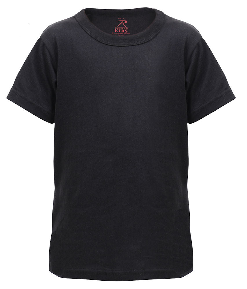 CLEARANCE - Kids Military T-Shirt - BLACK