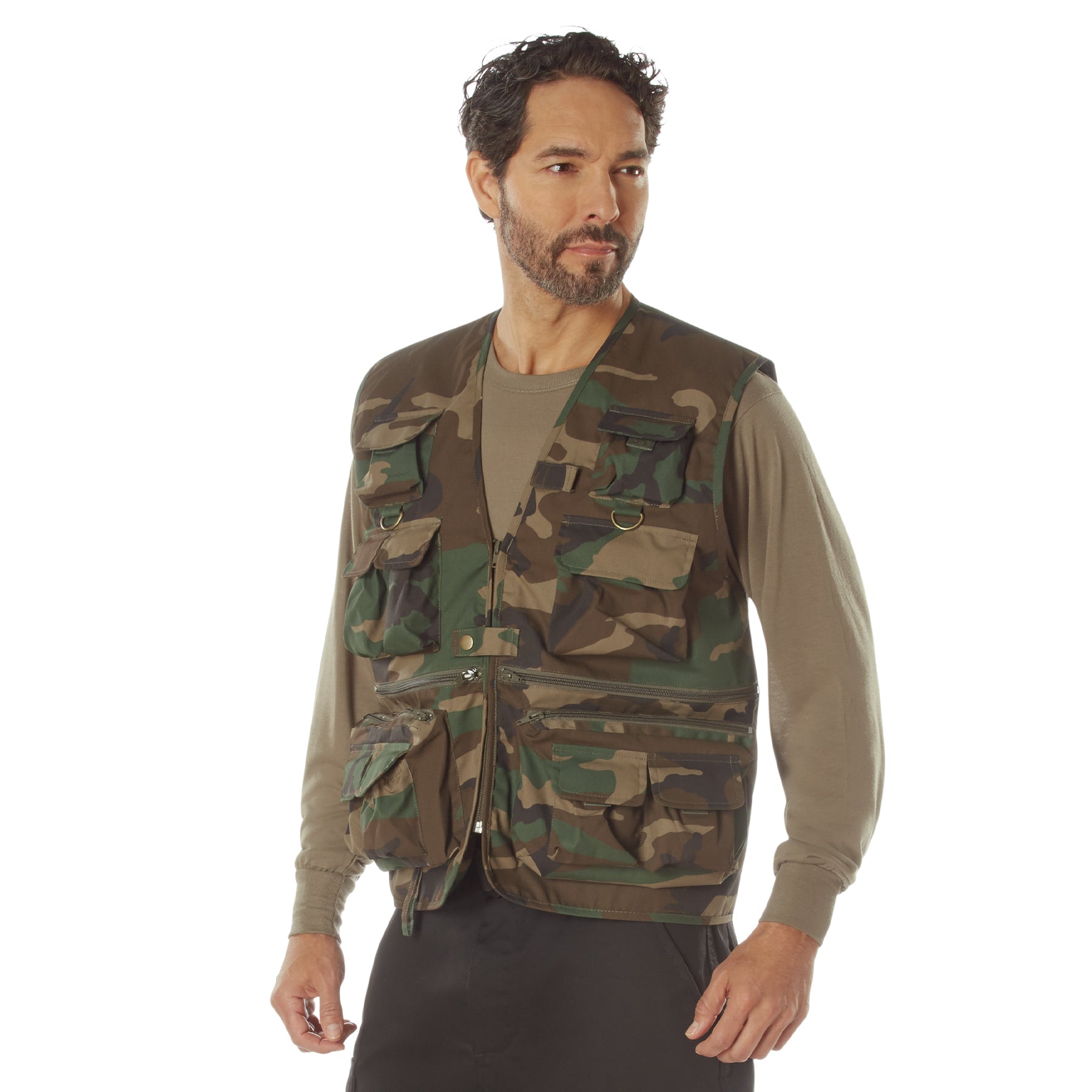 Rothco Uncle Milty Vest - Woodland Camo Outdoors