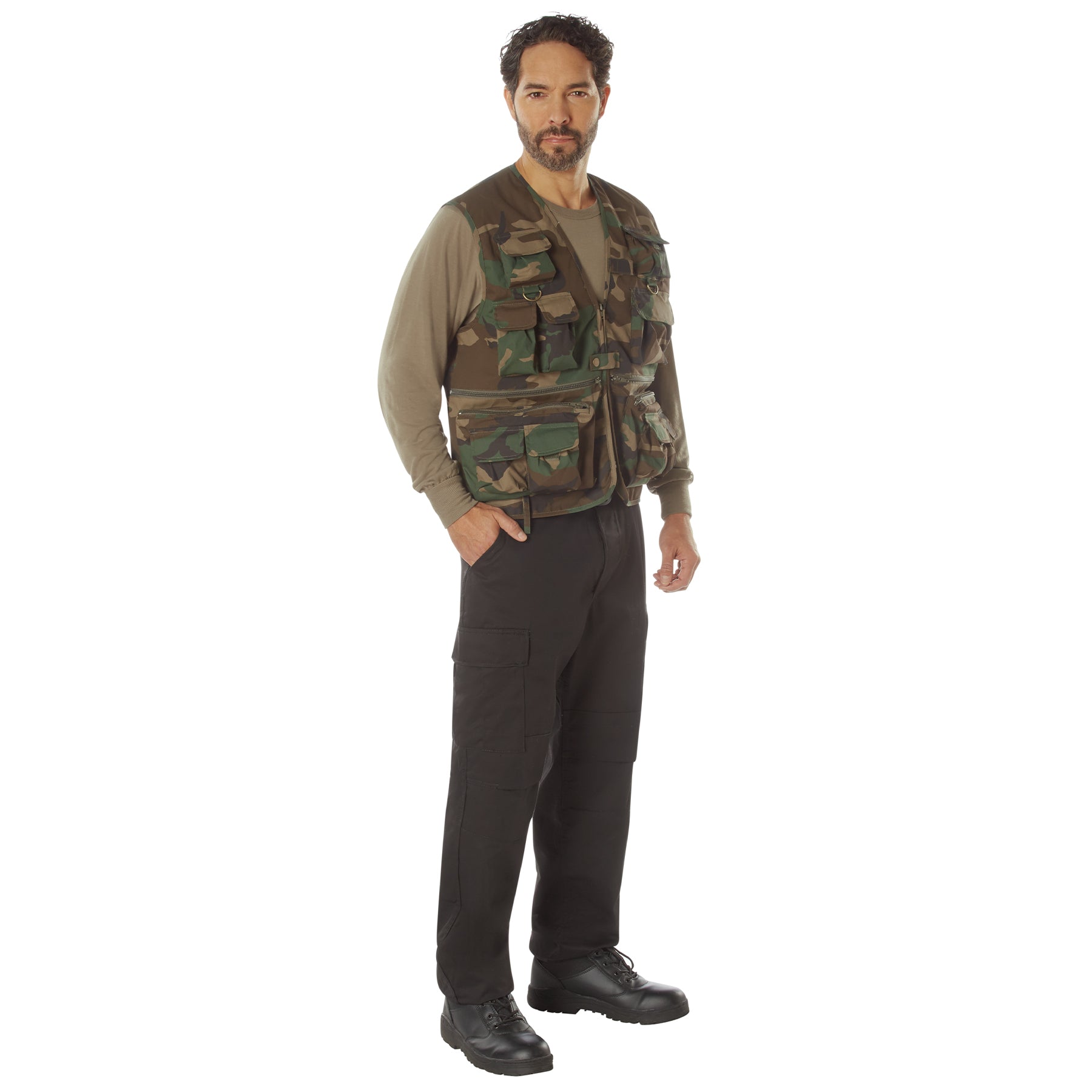 Rothco Uncle Milty Vest - Woodland Camo