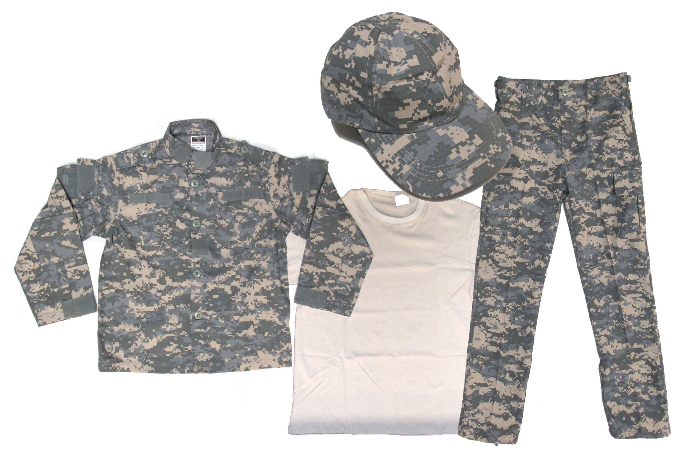 Kids ACU Uniform 4 Piece Set Kids Military Costume CLEARANCE!