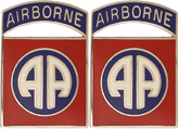 82nd Airborne Division Distinctive Unit Insignia - Pair - Airborne