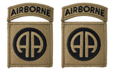 82nd Airborne Division OCP Patch - U.S. Army Patch with Airborne Tab - 2 PACK