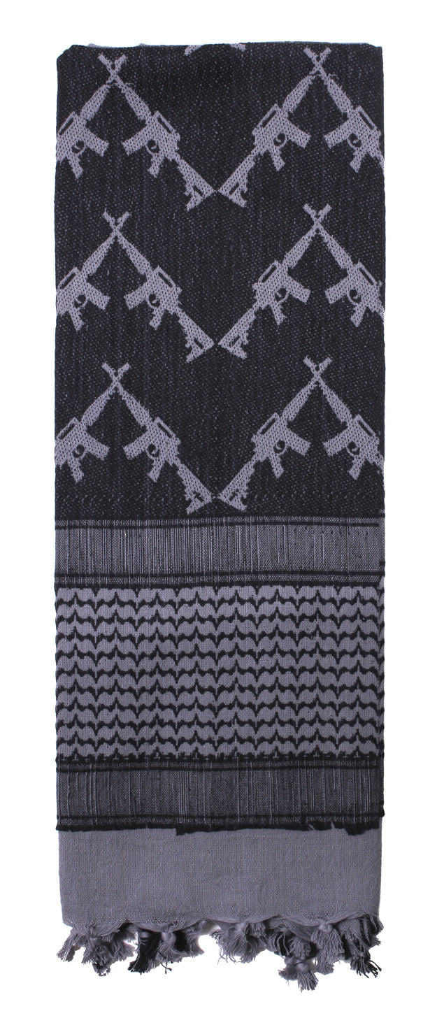 Rothco Crossed Rifles Shemagh Tactical Desert Keffiyeh Scarf