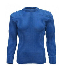 Woolly Pully CREW Neck Sweater with Epaulets and Pen Pocket