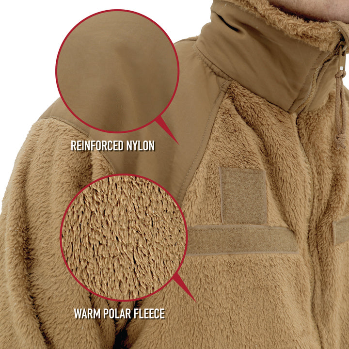 U.S. AIR FORCE OCP Fleece Jacket GEN III ECWCS with Insignia