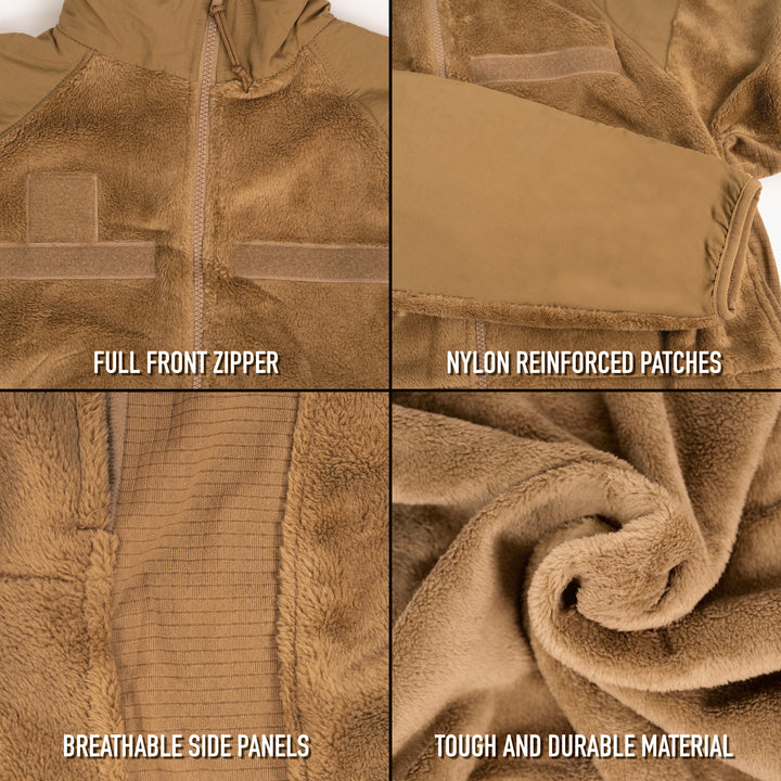 U.S. AIR FORCE OCP Fleece Jacket GEN III ECWCS with Insignia
