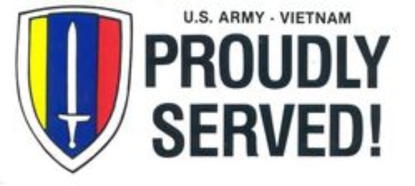 CLEARANCE - U.S. Army Vietnam Bumper Sticker - Proudly Served