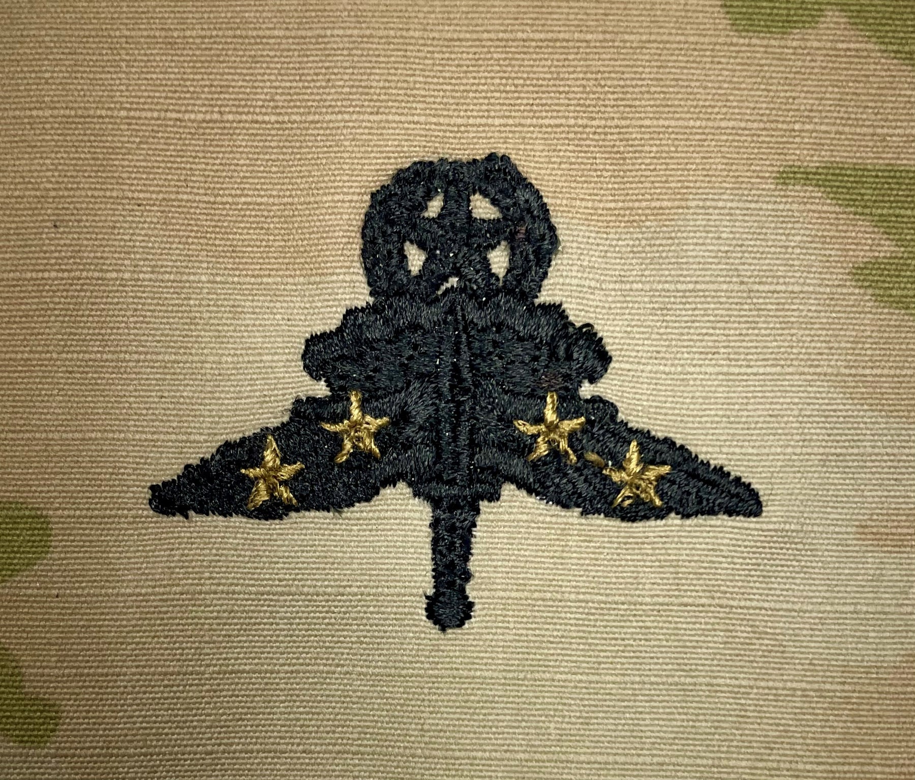 Combat HALO Free Fall Parachutist - U.S. Army OCP Occupational Badge - Embroidered Sew-On