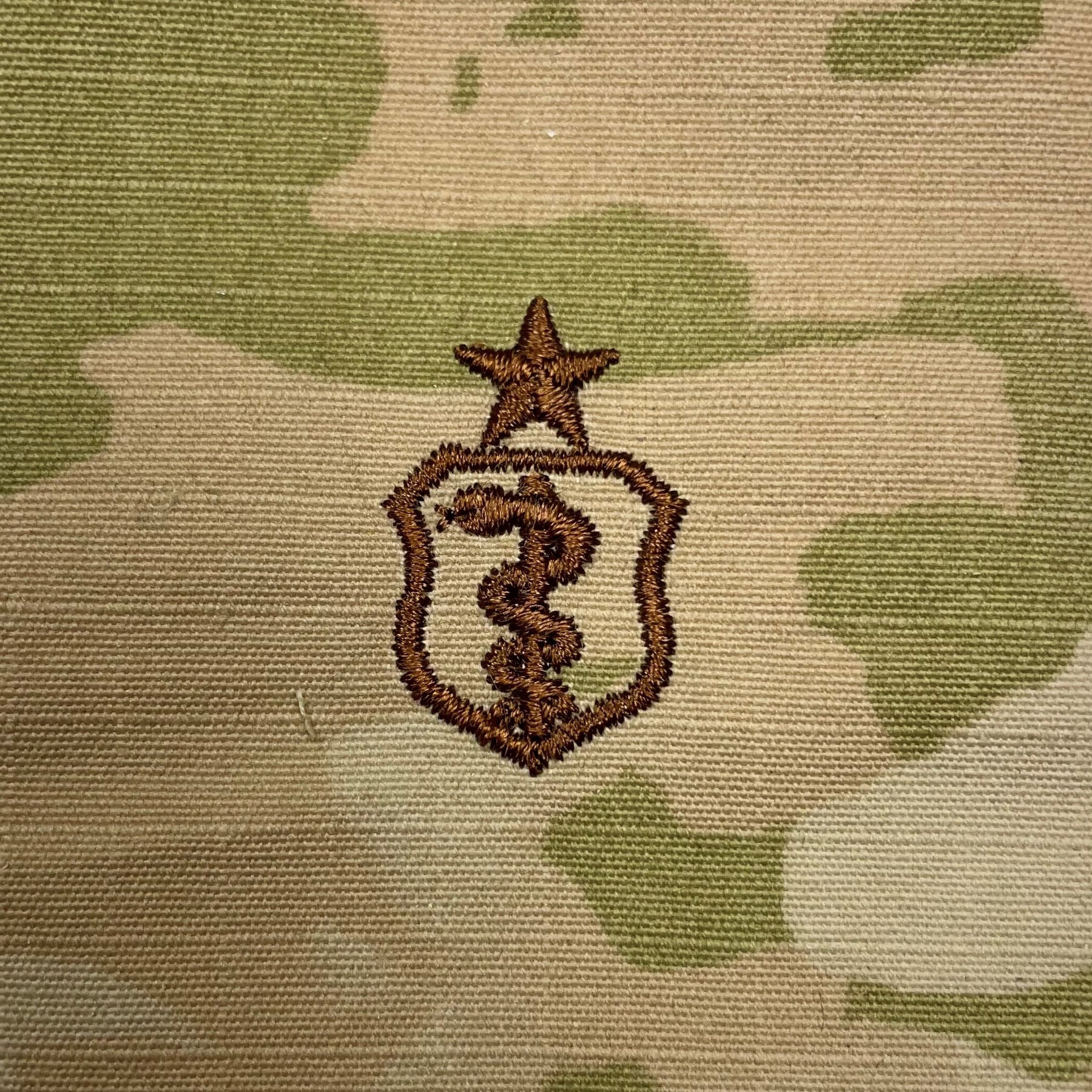 Physician OCP Air Force Badge - SPICE BROWN - 3 Color OCP