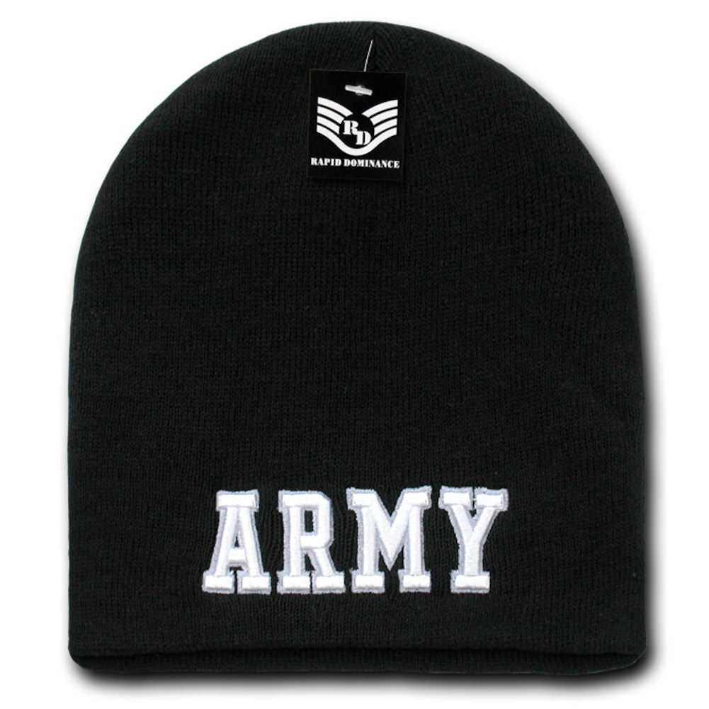 CLEARANCE - Embroidered Classic Military Beanie