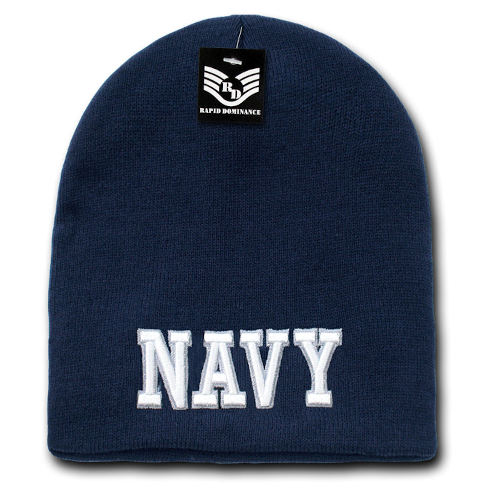 CLEARANCE - Embroidered Classic Military Beanie