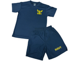 Trooper Clothing Kids U.S. Navy PT 2 Piece Shirt/Shorts Set