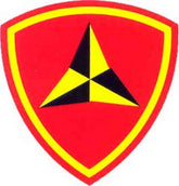 CLEARANCE - 1st Marine Division Sticker - Inside Window