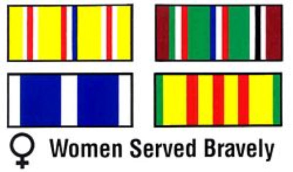 CLEARANCE - Women Served Bravely Sticker - Inside Window